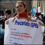 La protesta dei precari ISPRA